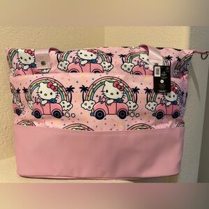 Bioworld Sanrio Hello Kitty Weekender Travel Tote Bag NWT